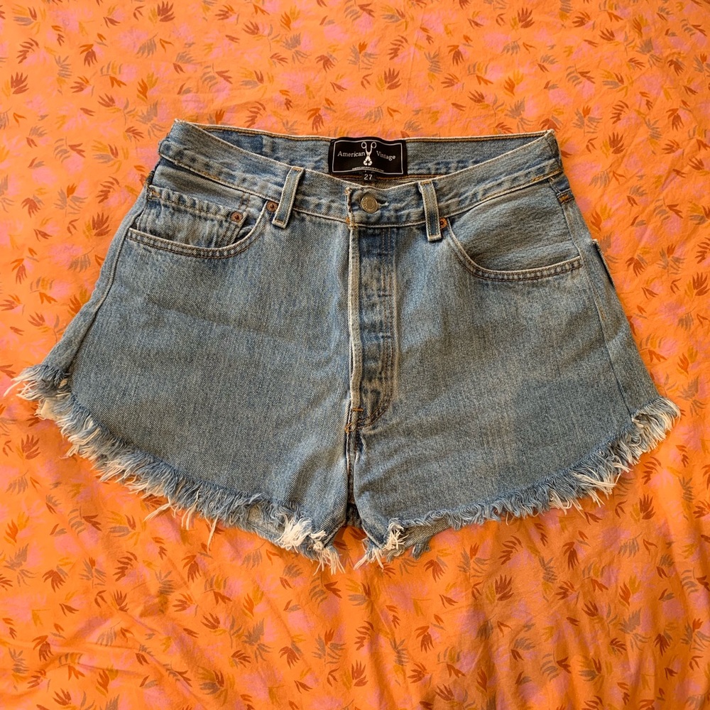 American Vintage Levi’s Redone Denim Shorts